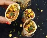 मसाला पापड़ शॉर्ट्स(Masala papad shots recipe in Hindi) रेसिपी चरण 3 फोटो