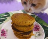 Hình bước làm 3 của món Pancake yến mạch bí ngô healthy