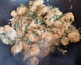 A picture of step 4 of Garlic Chicken Penne Pasta with Spicy Marinara.