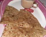 A picture of step 4 of Aaloo Paratha with doodh patti.