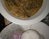 A picture of step 2 of Tuwon shinkafa & miyan yakuwa.