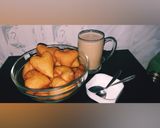 A picture of step 4 of Heart Shaped mandazi #charityrecipe.