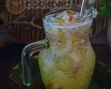 Gambar langkah 4 resipi Ais Nenas Jelly Selasih.