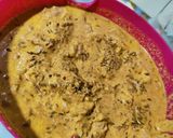 A picture of step 3 of Achar Gosht.