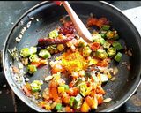 A picture of step 3 of Okra | bhindi fry.