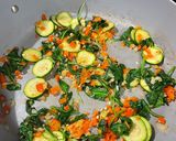 A picture of step 3 of Crustless Vegetarian Quiche.