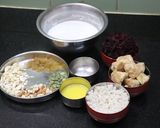 A picture of step 1 of Millet beet kheer millet beetroot payasa.