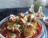 A picture of step 7 of Zucchini Rolls.