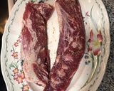 Foto del paso 1 de la receta: Solomillo ibérico al Pedro Ximénez con uvas pasas