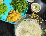A picture of step 1 of Moong Dal Waffle.