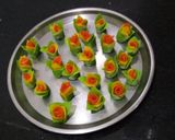 A picture of step 4 of Colourful Flower Namkeen.