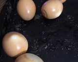A picture of step 2 of Smoked deviled eggs.