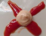 A picture of step 4 of Chicken macaroni with capsicum.