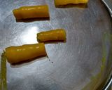 A picture of step 5 of Khandvi.