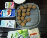 Hình bước làm 1 của món Chè khúc bạch ngũ sắc