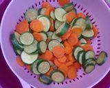 A picture of step 3 of Baby marrow and carrot salad.