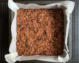 A picture of step 5 of Dates, Cocoa & Oats Slice.