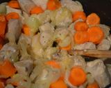 A picture of step 3 of Chicken Fricassée.