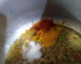 Bhindi potato vegetable in green masala recipe step 2 photo