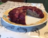 Une image de l'étape 12 de Gâteau aux pêches de vigne,yaourt et vanille.