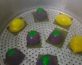 Foto langkah ke 4 dari resep Kue Ku Bentuk Buah(isi kacang merah).