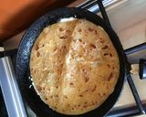 A picture of step 3 of Chapati egg roll.
