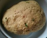 A picture of step 4 of Moong daal ki puri.