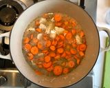 A picture of step 3 of "Busy Mom"  Quick and easy Pea, Carrot & Chicken Stew (vegan friendly).