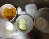 A picture of step 2 of Pumpkin Cheesecake (Blender and Oven).