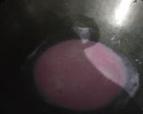 A picture of step 3 of Beetroots ravioli.