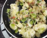 A picture of step 2 of Sabudana dosa.