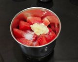 A picture of step 2 of Watermelon Rose Milkshake.