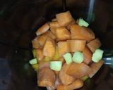 A picture of step 2 of Mixed fruit juice(carrot,mango,ginger).