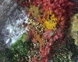 A picture of step 1 of Bajray k kabab / Millet kabab.