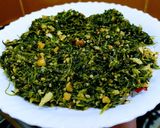 "हरभरा पाल्याची भाजी"(Harbhara Palyachi Bhaji Recipe In Marathi रेसिपी स्टेप 3 फोटो 