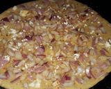 A picture of step 2 of Tandoori onion chapati without tandoor.