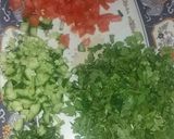 A picture of step 3 of Chatpati chana chaat.