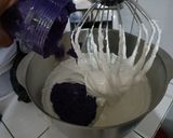 Foto langkah ke 4 dari resep Bolu Kukus Ubi Ungu Anti Gagal.
