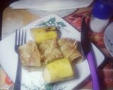A picture of step 9 of (HoneyPancakes)and Ripe bananas.