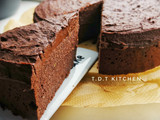 Fudgy Chocolate Avocado Cake (sugar free)