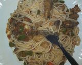 A picture of step 7 of Wet Fried beef with Indomie.