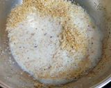 A picture of step 3 of Coconut Laddu.