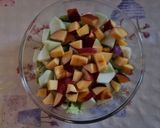 A picture of step 4 of Nectarine and Barattiere Cucumber Salad.