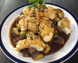 Foto del paso 3 de la receta: Pollo con salsa agridulce y batatas doradas