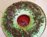 Foto langkah ke 9 dari resep Bolu pandan pisang keju.