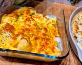 Une image de l'étape 3 de Gratin de pommes de terre au cheddar.