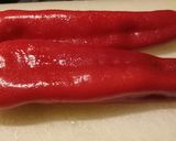 A picture of step 1 of Peperoni ripiene - tuna stuffed romano peppers.