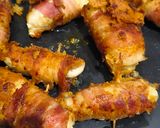 A picture of step 4 of Chicken Breast Rolls with Cheese and Bacon.