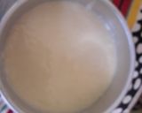 A picture of step 1 of Aam papad pudding.
