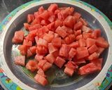 Foto del paso 1 de la receta: Budín matero de sandía 🍉